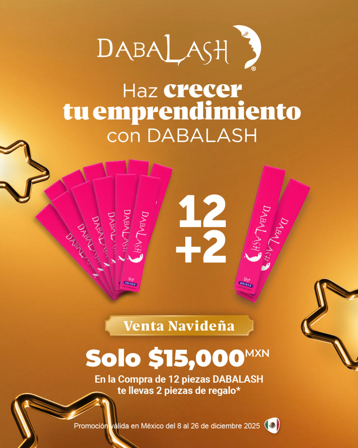 Paquete Navideño 12 doce + 2 Dabalash de regalo